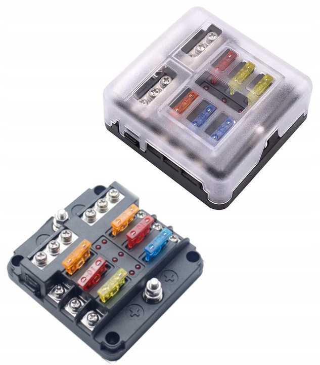 фото №1, Коробка гніздо корпус запобіжників 6 шестиполюсна