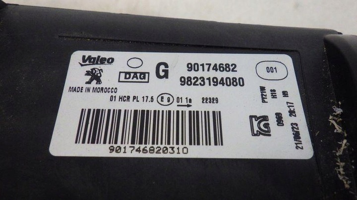 фото №11, Лампа левая передняя перед европа peugeot 208 ii 9823194080 90174682