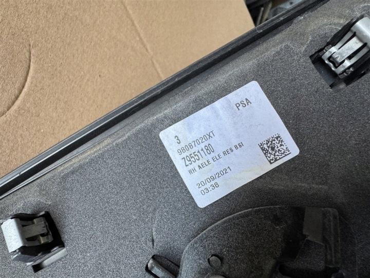 фото №11, Зеркало правое martwa кронштейн  98087020xt peugeot expert 3 iii 16-25r