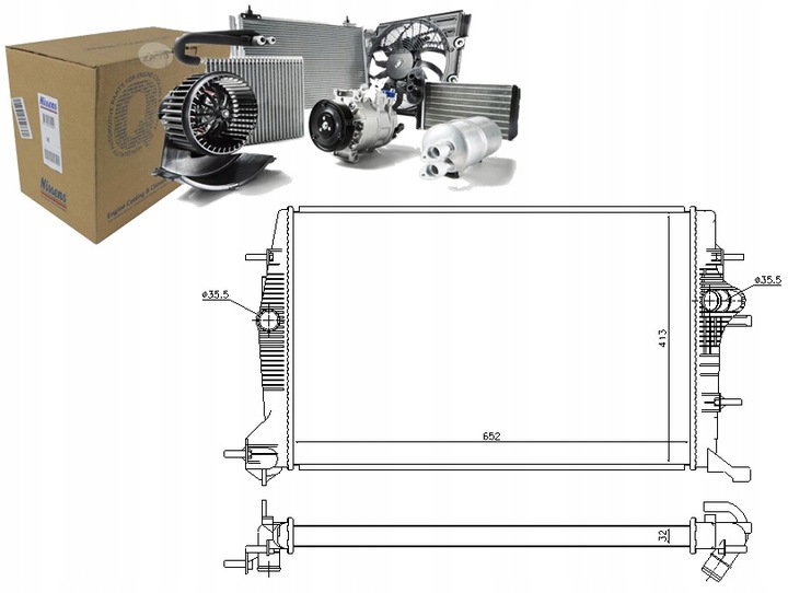 фото №1, Радіаторів двигуна renault grand scenic iii scenic