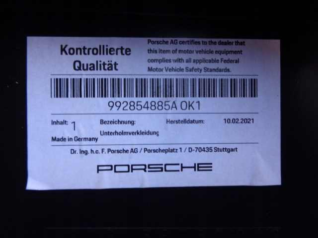 фото №4, Порог планка левая porsche 992 911