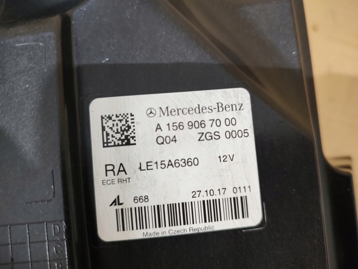 фото №10, Фара фара передняя правая mercedes gla w156 рестайлинг a1569067000 eu