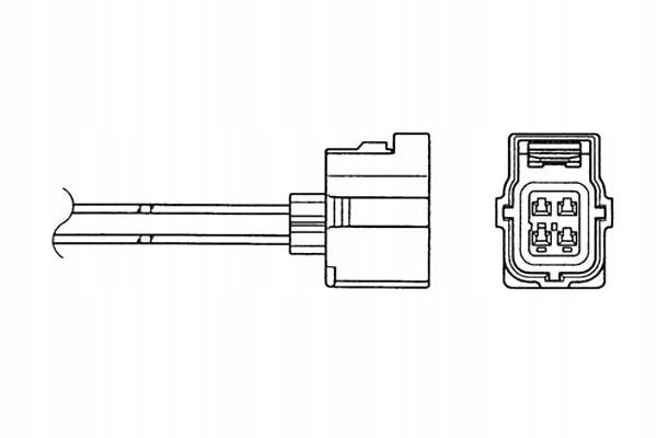 фото №1, Ngk лямбда-зонд кількість проводів 4, 910mm mitsu