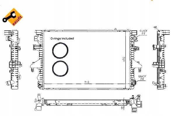 фото №13, Nrf 53795 радиатор vw t5 2,5tdi 03-