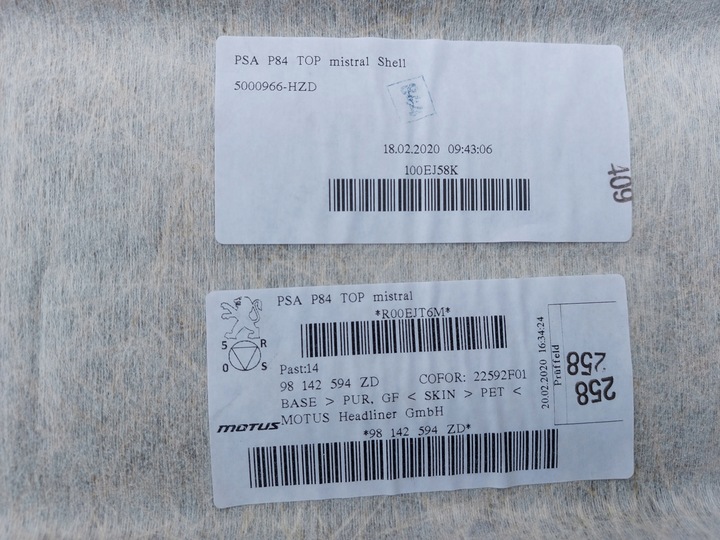 фото №9, Стеля панорама peugeot 3008 ii чорна gt line 20r