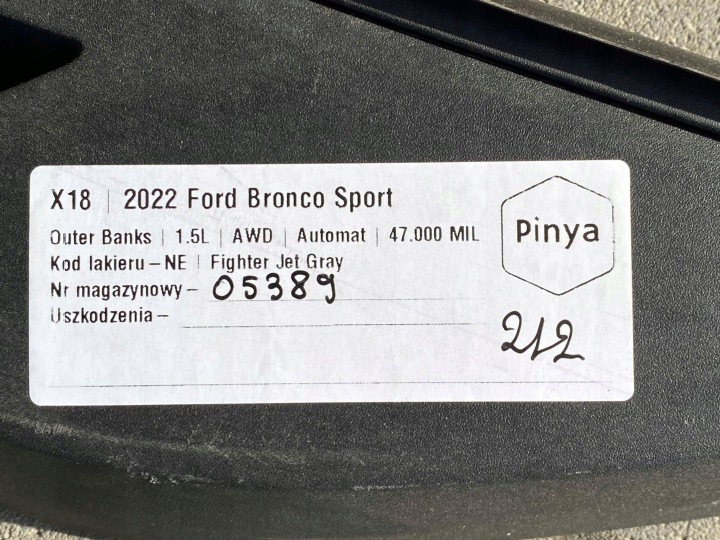 фото №13, Рейлінги дахові ford bronco sport 2020+ usa
