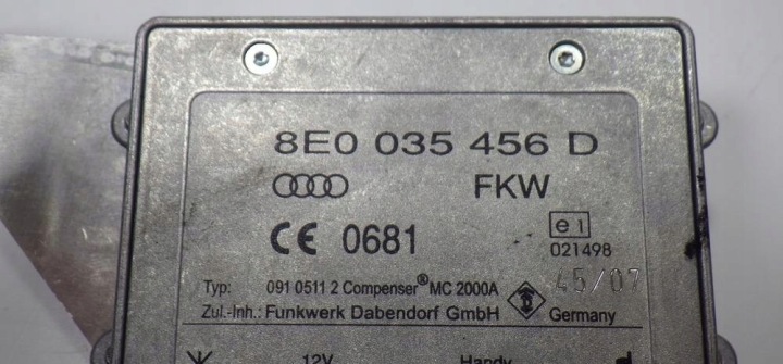фото №9, Блок управления  модуль антенны audi s8 a8 d3 8e0035456d