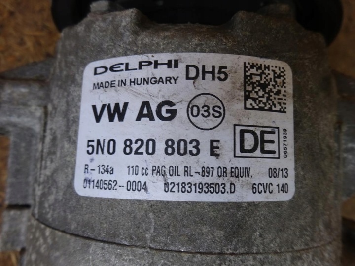 фото №8, Audi a3 8p golf vi eos компрессор насос кондиционера 5n0820803e