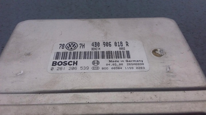 фото №6, Audi a6 c5 1.8t комп'ютер блок керування двигуна 4b0906018r 0261206539