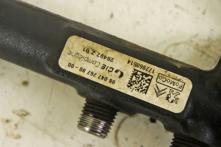 фото №6, Sp251 ford transit courier mk2 1.5d планка впрыскивающий топлива 9804776780-00