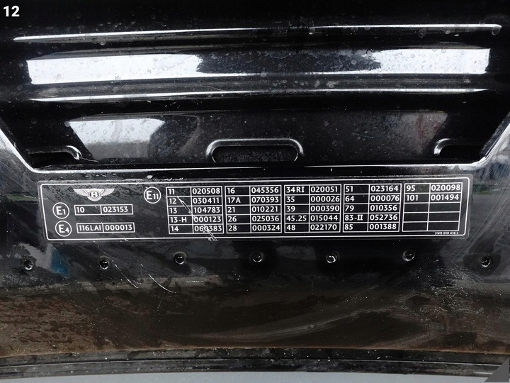 фото №13, Bentley continental flying spur 3w5 gtc gt 3w0 3w8 капот кришка двигуна