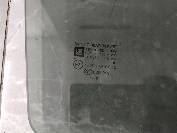 фото №2, Стекло дверь правые зад задняя opel corsa d 5d 40%