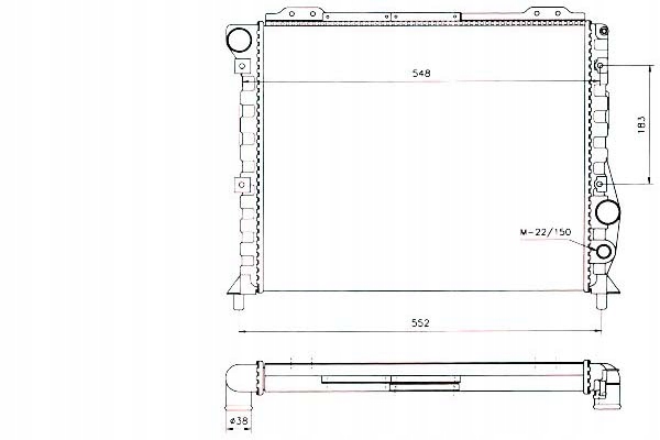 фото №1, Nrf радиаторов двигателя alfa romeo 164, 75, 90 1.8-3