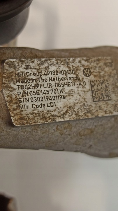 фото №10, Audi a1 82a турбина turbospężarka 1.5 05e145701k