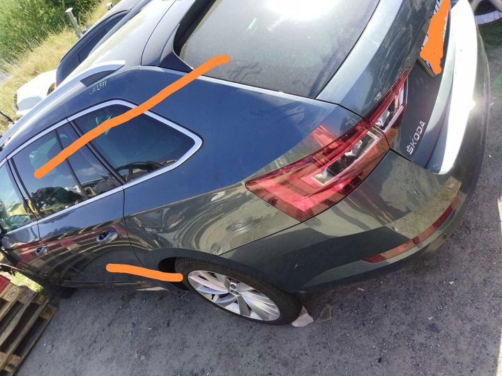 фото №5, Комплектний зад кришка крила skoda superb iii універсал x