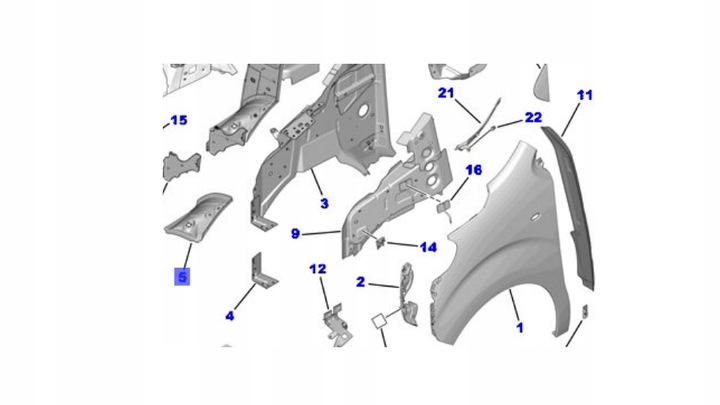 фото №3, Toyota оригінальний номер su001-a4623 фартух підсилювач лонжерон proace