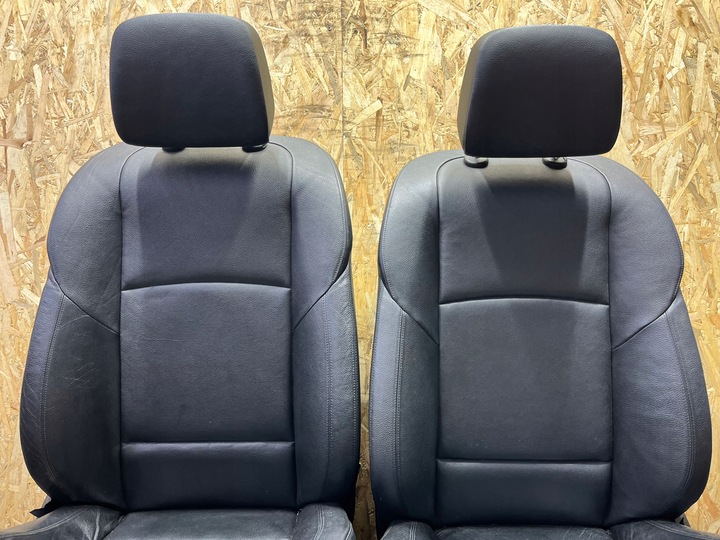 фото №12, Bmw f10 комплект сиденья подогрев uk диван обшивки кожа чёрная м-пакет