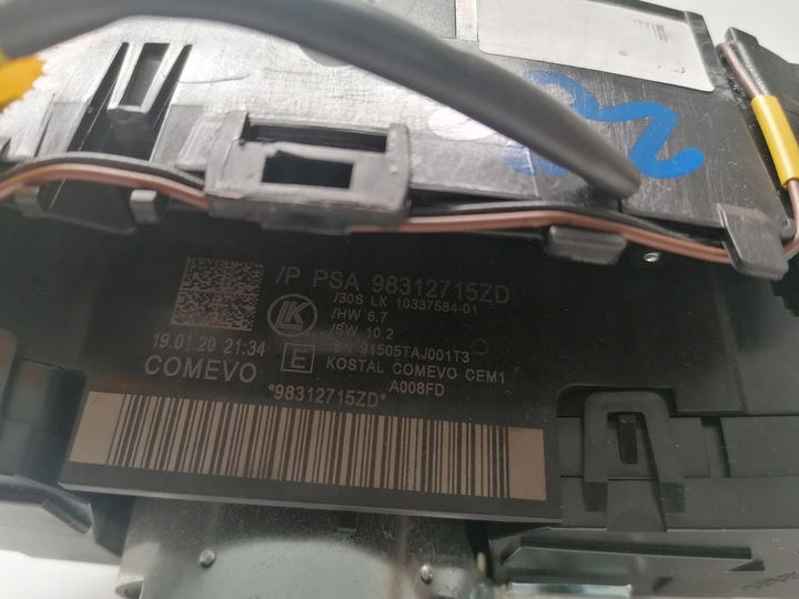 фото №7, Peugeot 208 ii переключатель комбинированный лента оригинал 2019-