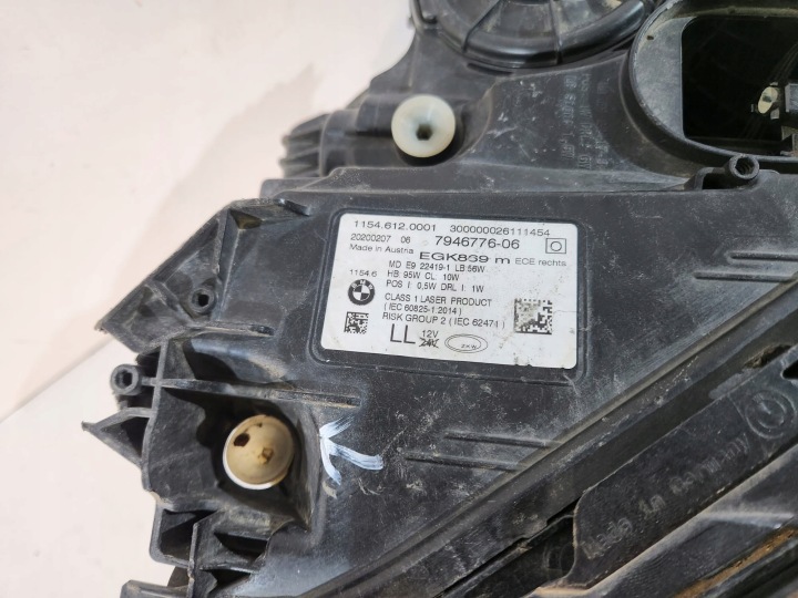 фото №9, Bmw 7 g11 g12 lci фара laser права - 17266