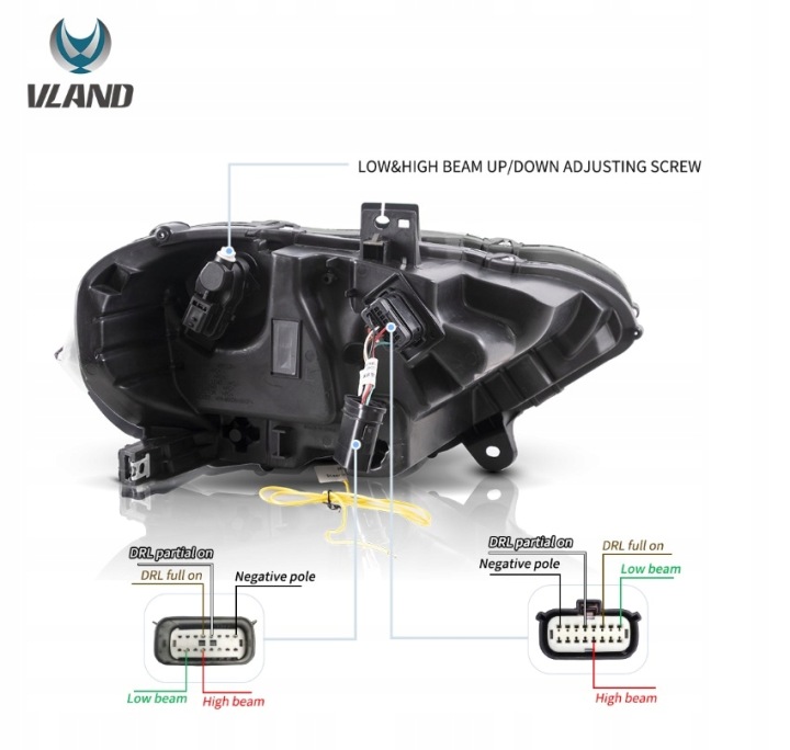 фото №14, Фары лампы kpl vland led тюнинг европа ford mustang vi 6 рестайлинг 18- z24