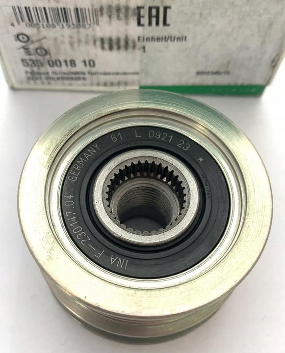 фото №16, Sprzęgiełko генератора seat/vw ina 535 0018 10 генератор - сцепление