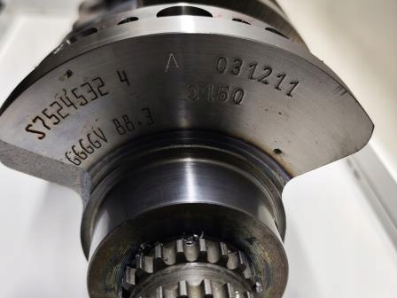 фото №12, Вал коленчатый номинал bmw 4,0 v8_4,8 v8_4,4v8_n62_numery 7524842