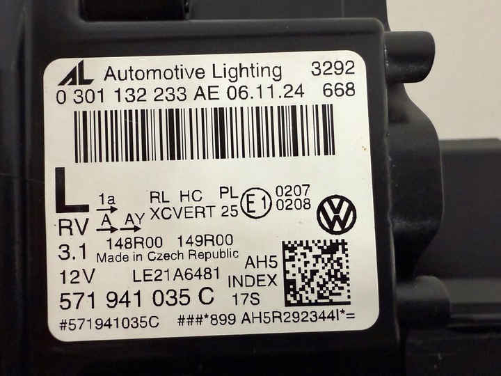 фото №11, Лампа перед передня ліва vw tiguan iii 3 571 повний led 571941035c зчеплення org