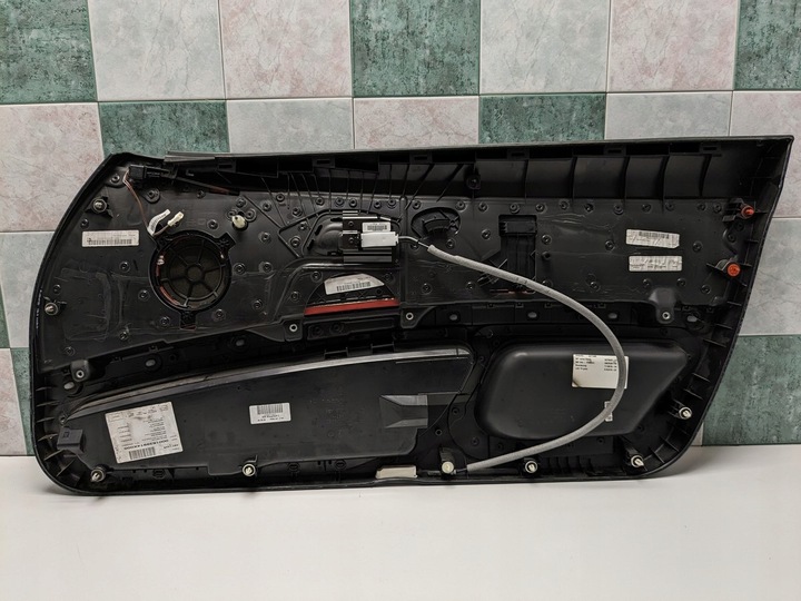 фото №9, Боковина оббивка двері ліва лівий перед bmw e92 e93 червона шкіра uk 05-09r