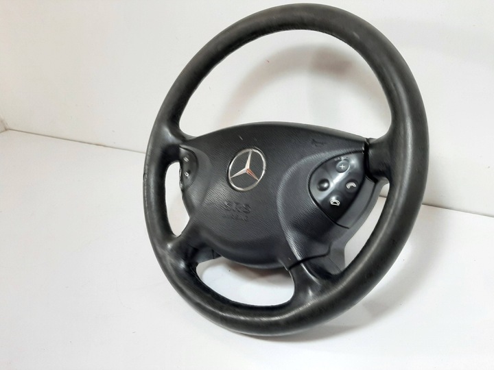 фото №6, Mercedes w211 e200 03r руль кожа подушка мультифункция