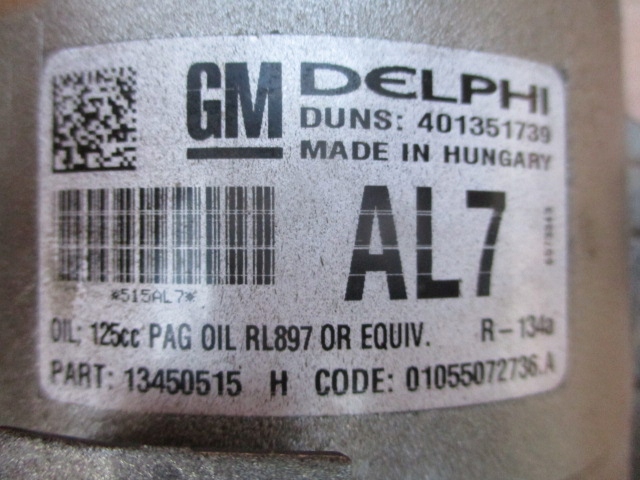фото №8, Opel meriva b 1.4 turbo компресор кондиціонера 13450515 al7