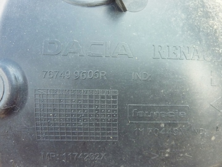 фото №6, Підкрилок зад задні праві ліві dacia logan ii 2013r