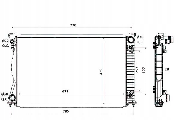 фото №1, Nrf радиаторов audi a6 2,4 3,0tdi 05- nrf