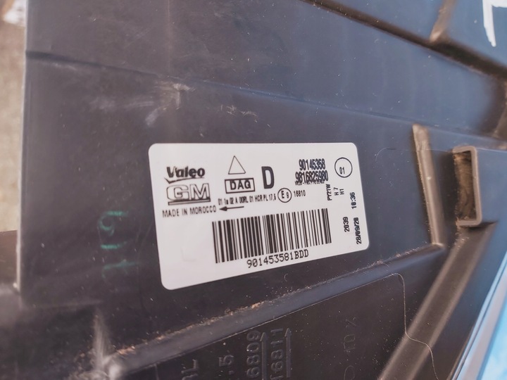 фото №15, Запчасти | combo e фара правые лампа перед led европа 90145358