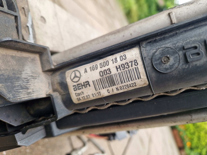 фото №12, B-klasa w245 2.0 cdi автомат комплект радіатор з вентилятор