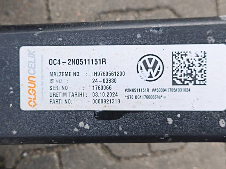 фото №10, Балка подвески зад комплектная рессоры vw crafteer ii man tge 2.0 tdi