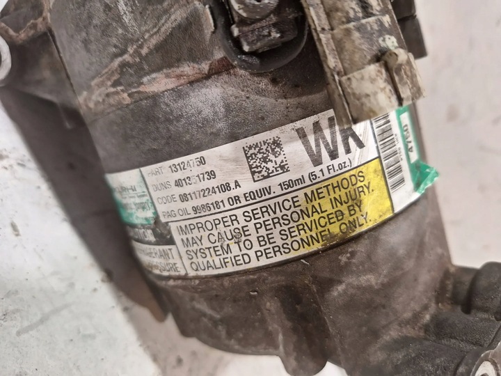 фото №5, Компресор кондиціонера delphi 13124750 wk opel zafira b 1.8 16v 05-