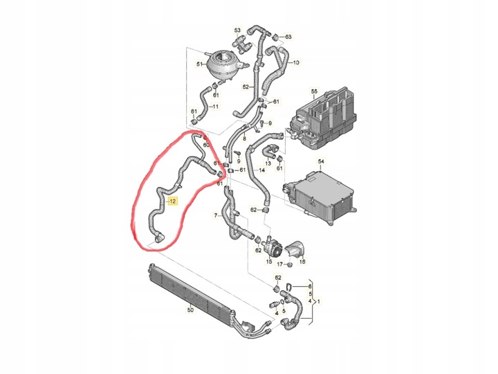фото №9, Шланг трубка шланг води cupra formentor 5wa121053b