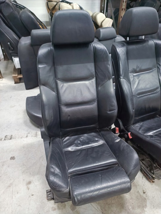 фото №8, Bmw e65 сидіння сидіння диван сидіння оббивка шкіра чорні