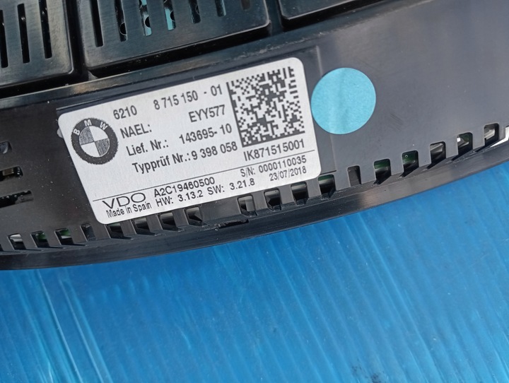фото №7, Bmw g30 g31 спідометр  манометр європа 8715150
