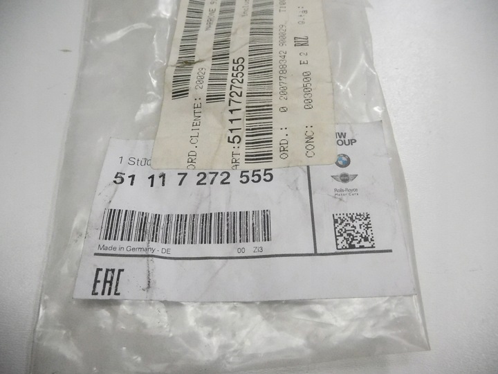 фото №10, Кріплення ковзання бампера перед bmw f20 51117272555