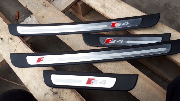 фото №11, S4 b8 a4 планки накладки пороговые перед зад sline
