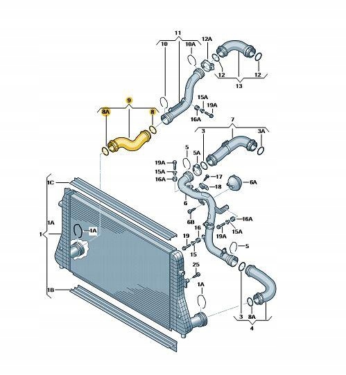 фото №1, Skv шланг turbo seat leon ii toledo iii 1.9 tdi
