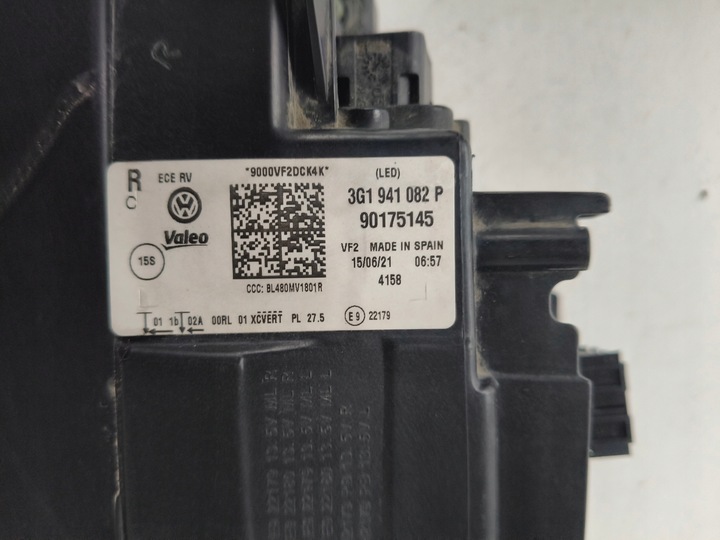 фото №14, Лампа права фара vw passat b8 3g 3g0 18- рестайлінг повний led iq light