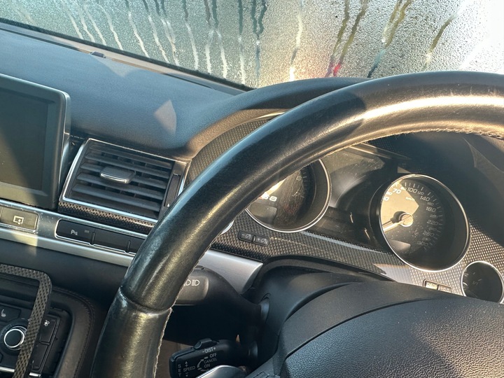 фото №6, Руль трёхспицевый audi s8 d3 комплектная з подушка лепестки хром