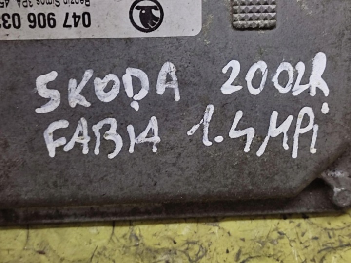 фото №5, Skoda fabia i 1.4 mpi блок управления двигателем (ecu) 047906033k
