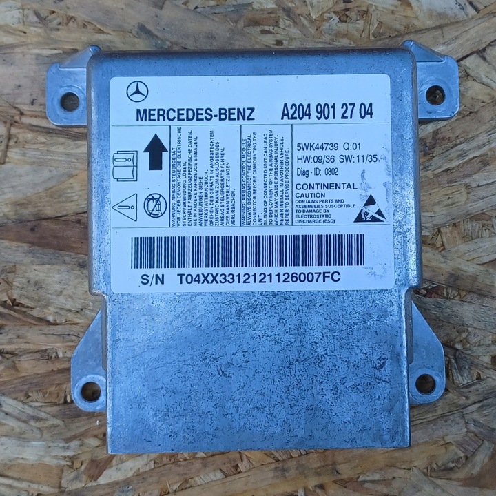 фото №1, Mercedes w204 датчик модуль подушка безпеки a2049012704