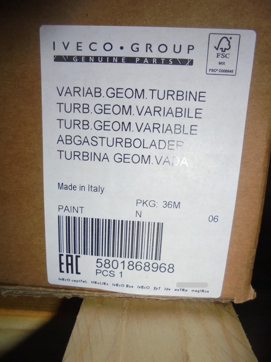 фото №8, Турбонагнетатель iveco stralis 5801868968