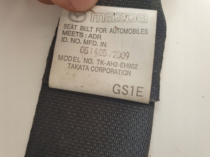 фото №7, Pas безопасности левый перед mazda vi ii gh