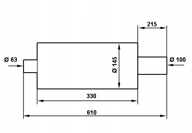 фото №4, Глушитель спортивный выхлоп 2,5-cala turboworks 100-mm