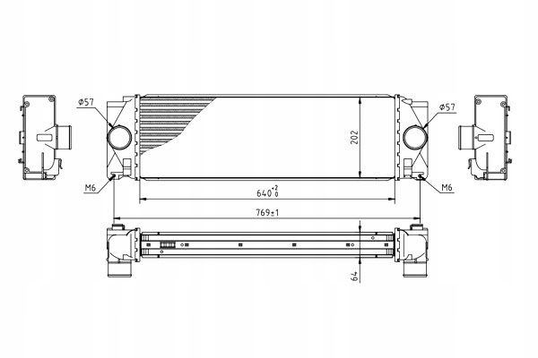 фото №2, Интеркулер радиаторов воздуха sprinter 318cdi 06- hart